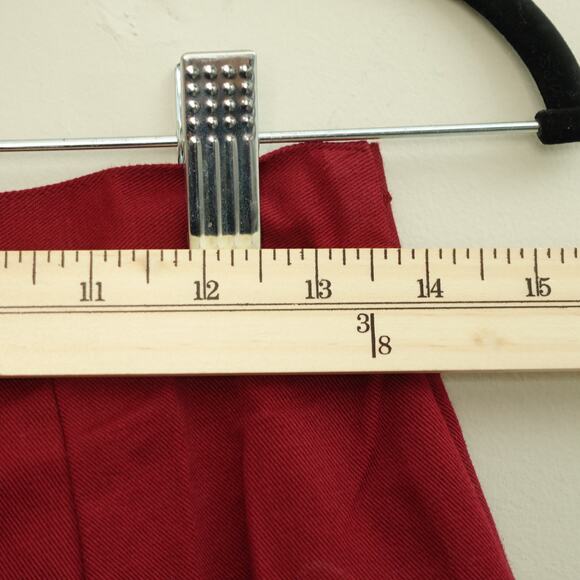 Nike Womens Activewear Denim Skort High Rise Pleated Cotton Burgundy Size 28 - Picture 6 of 7